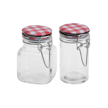 Canister de vidrio tapa roja 90ml