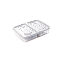 Recipiente rectangular 1.1l clic color surtx2