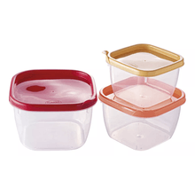Set de recipientes cuadrados 3pzas
