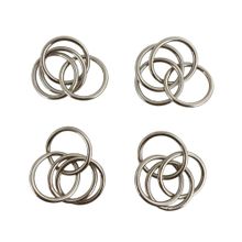 Jg anillos para servilleta 4pzas 5x5cm dorado