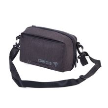 Estuche organizador con cierre gris