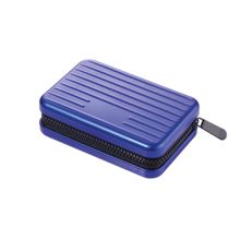 Tarjetero tapa dura "kartenkoffer" azul