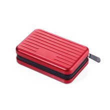 Tarjetero tapa dura "kartenkoffer" rojo
