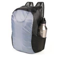 Mochila plegable gris/negro