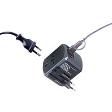 Set de adaptadores + estuche 3pzas gris