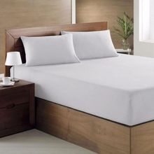 Jgo de sabanas malha in cotton queen blanco full jazx