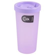 Vaso con tapa 500ml lila