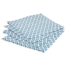 Servilleta estampado azul 4pzas tikal