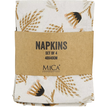 Set de servilletas lidia beige 4pzas