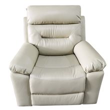 Sofa reclinable 1 puestos cuero eco taupe cannes