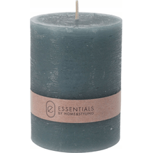 Vela Decorativa Pillar Azul 6X8Cm