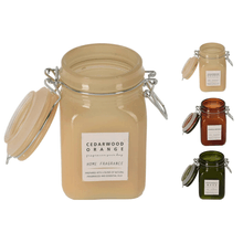 Velas aromaticas en envase de vidrio surt x3