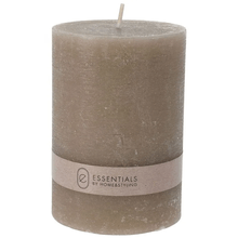Vela Decorativa Pillar Taupe 7X10Cm