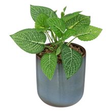 Planta artificial maceta azul 19cm