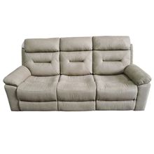 Sofa reclinable 3 puestos tela taupe cannes