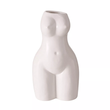 Florero aurice 17 cm mujer blanco