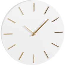Reloj de pared Brixen aluminio blanco 36cm