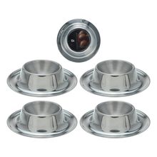 Jgo de hueveras inox 4 pzas