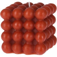 Vela decorativa bubbles terracota 8cm