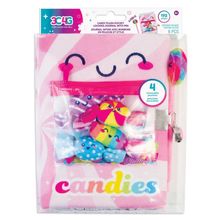 Diario con candado de bolsillo de peluche de caramelo