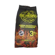 Carbon vegetal 3kg re-negro