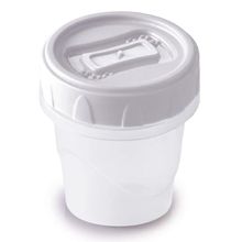 Recipiente clip tapa rosca 65ml blanco