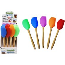 Espatula de silicona con mango de bamboo