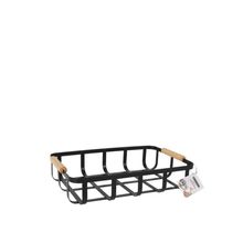 Canasta de metal negro 36cm