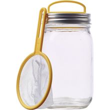 Jarra de vidrio con colador