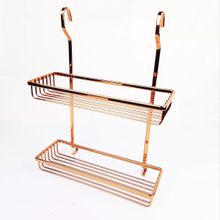 Soporte con repisa doble oro rosa