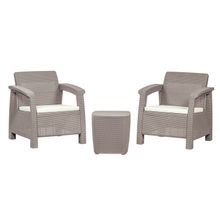 Jgo de exterior 3pzas taupe ferrara estar