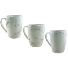 Taza de 380 ml blanco con gris