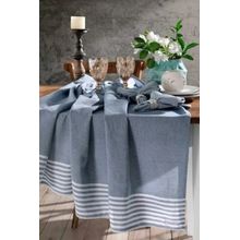 Mantel gourmet campestre marinho 1,40mx3,20m