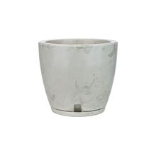Maceta amsterda marmorato 27x28 blanco