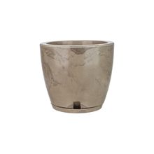 Maceta amsterda marmorato 27x28 beige