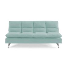 Sofa cama tela verde agua santa cruz