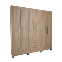 Ropero 6 puertas 181x189x46cm amendoia dione