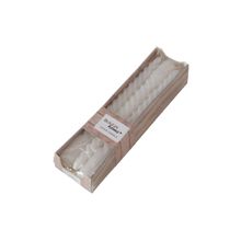 Vela Decorativa Twisto Blanco 20 Cm 6Pzas