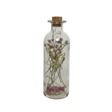 Botella Decorativa Con Flores Secas