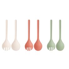 Cubierto para ensaladas de silicona surt x3