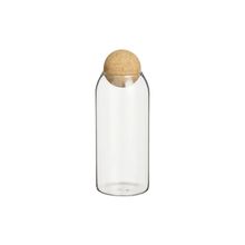 Envase de vidrio con tapa de corcho 23,5cmx9cm