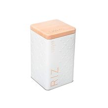 Frasco para almacenar alimento blanco