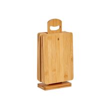 Jgo 6 tablas bambu con soporte