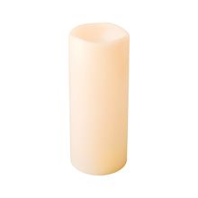 Vela plastico LED exterior beige 15x6cm