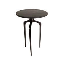 Mesa auxiliar marmol 44x44x64cm negro aida