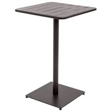 Mesa alta cuadrada gris 65x65cm phuket