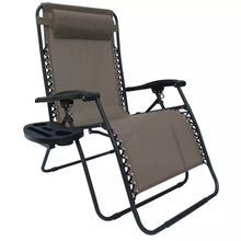 Silla Gravity con porta vaso café