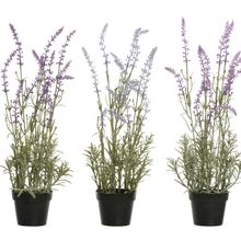 Planta Artificial Lavanda Maceta Negra Surt X3