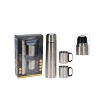 Termo inox 1 l con 2 tazas