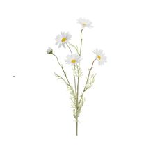 Flor artificial con tallo Margarita blanca 78cm